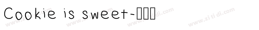 Cookie is sweet字体转换